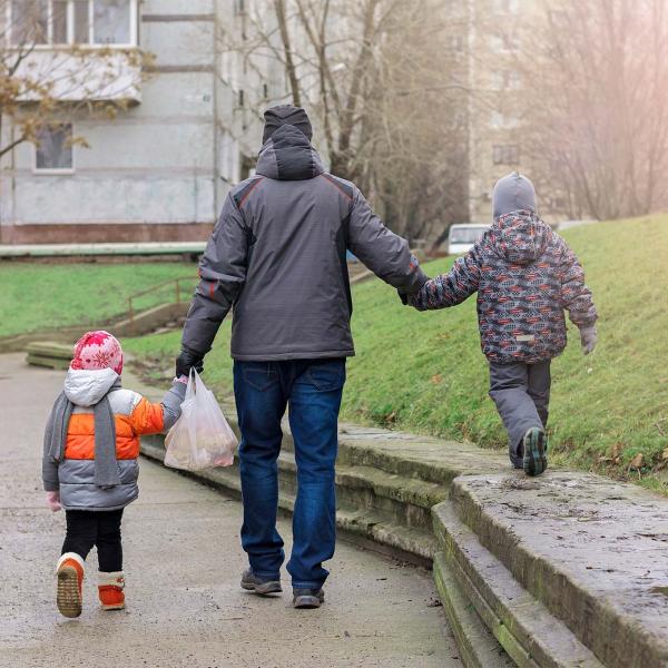 children walking