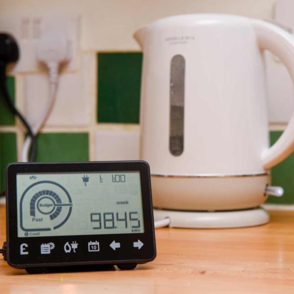 Smart energy meter in a home interior