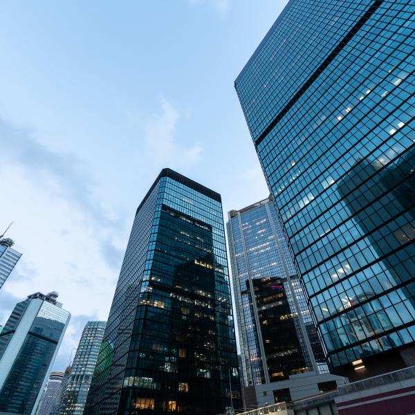 Image of tall modern office buildings