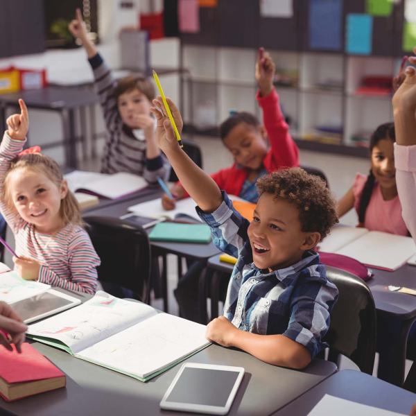Children in classroom