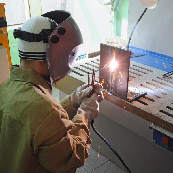 Person welding