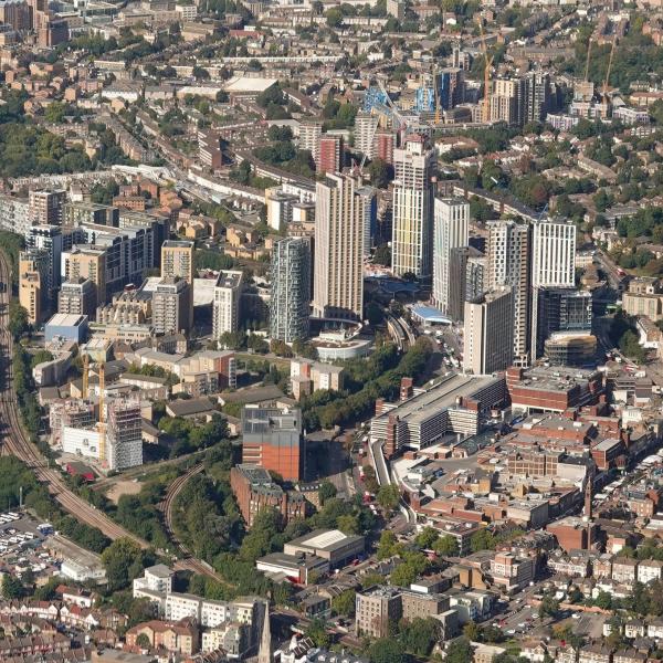 A photo of a UK city