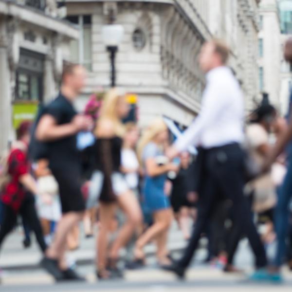 People walking