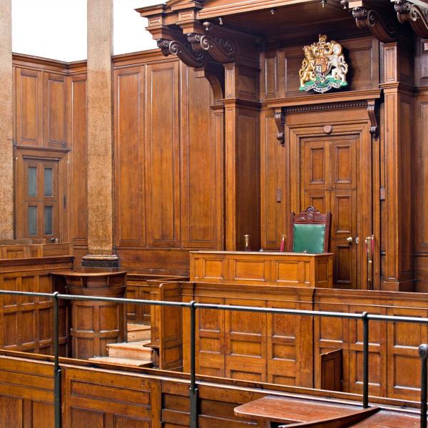 Crown court interior