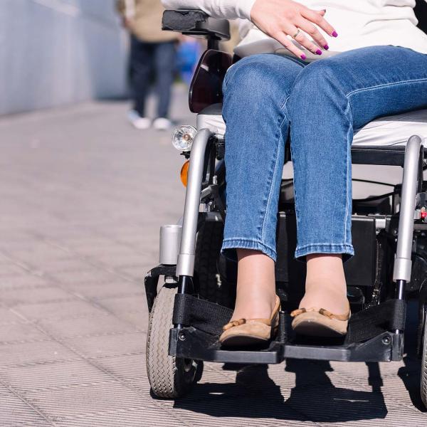 Woman in a wheelchair