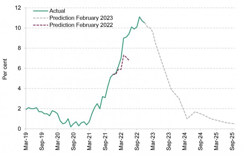 Figure 1. CPI inflation over time